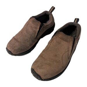 Merrell Men's Jungle Moc Casual Slip On Shoes Dark Earth-Terre Fonce Black Sz‎ 7